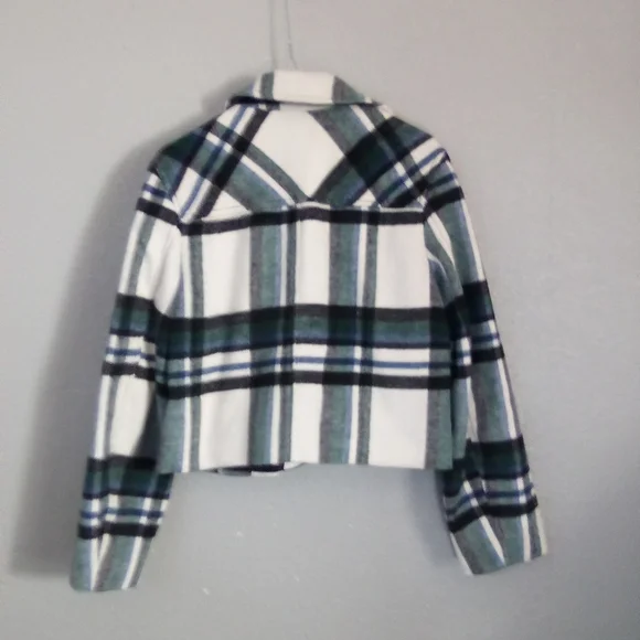 Zara Plaid Jacket - Green and White ( Bag F ) - Picture 2 of 3